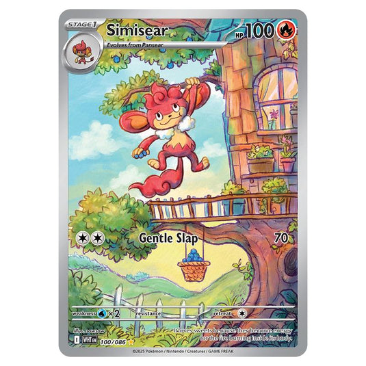 Simisear 100 card from the Pokemon set White Flare