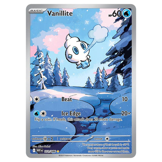 Vanillite 111 card from the Pokemon set White Flare