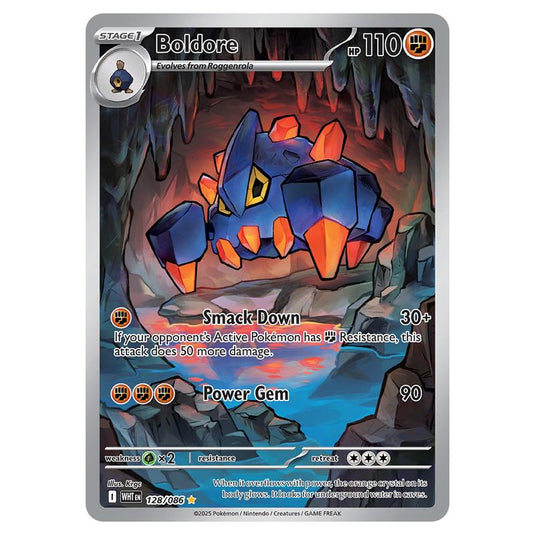 Boldore 128 card from the Pokemon set White Flare