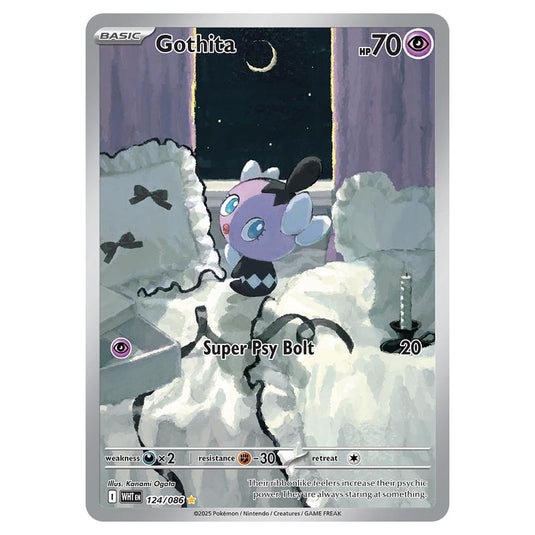Gothita 124 card from the Pokemon set White Flare
