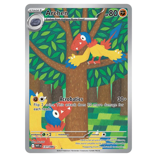 archen pokemon card Japanese 047/086 sv11W U TCG Unified Minds Type Pokemon Archen 33