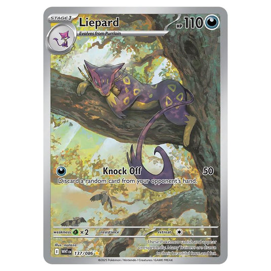 Liepard 137 card from the Pokemon set White Flare