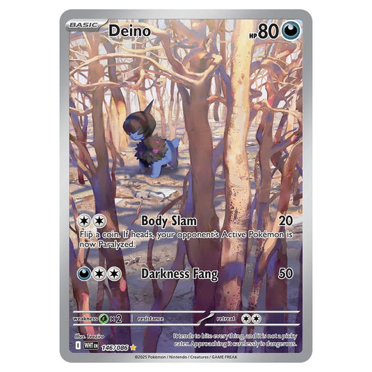 Deino 146 card from the Pokemon set White Flare