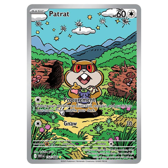 Patrat 152 card from the Pokemon set White Flare