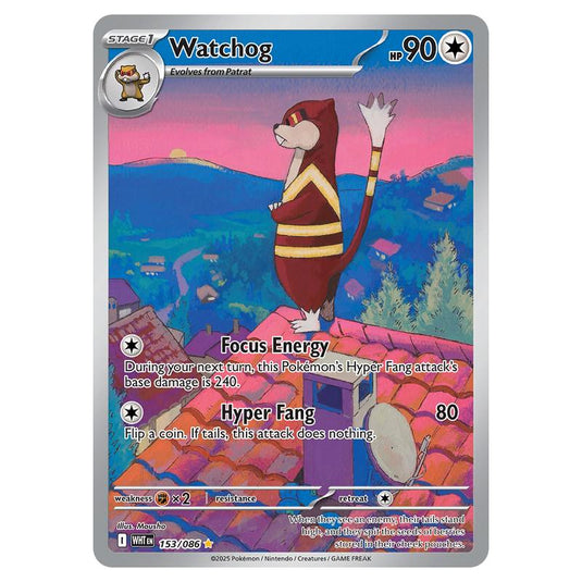 Watchog 153 card from the Pokemon set White Flare