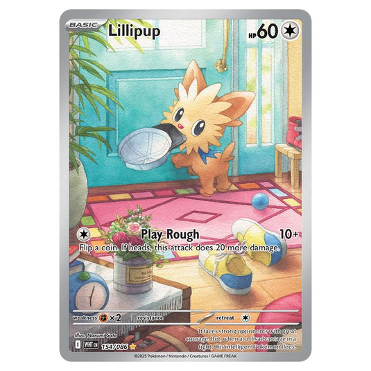 Lillipup 154 card from the Pokemon set White Flare