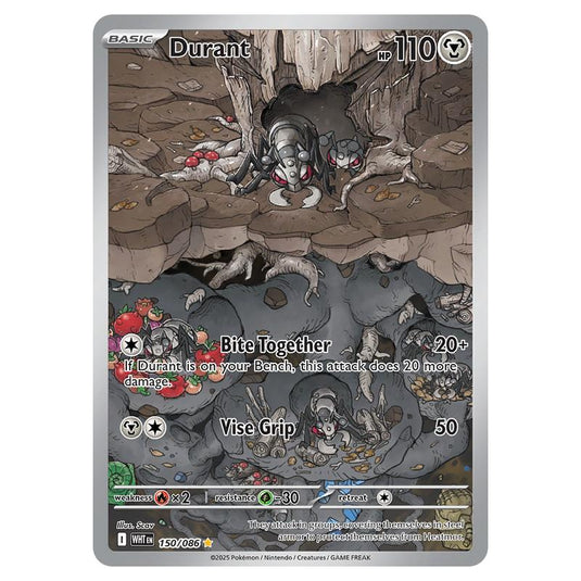 Durant 150 card from the Pokemon set White Flare