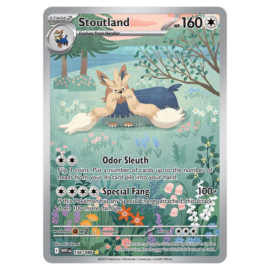 Stoutland 156 card from the Pokemon set White Flare