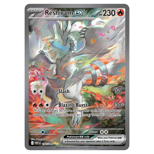 Reshiram ex 166 card from the Pokemon set White Flare