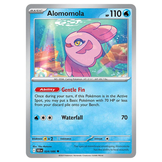 Alomomola 024 card from the Pokemon set Black Bolt