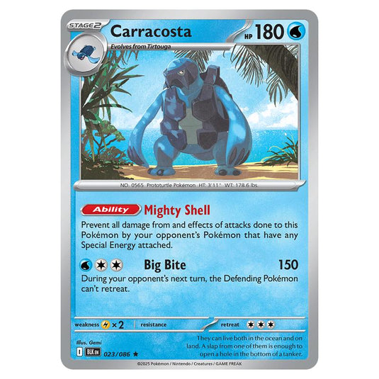 Carracosta 023 card from the Pokemon set Black Bolt