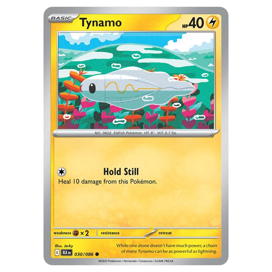 Tynamo 030 card from the Pokemon set Black Bolt