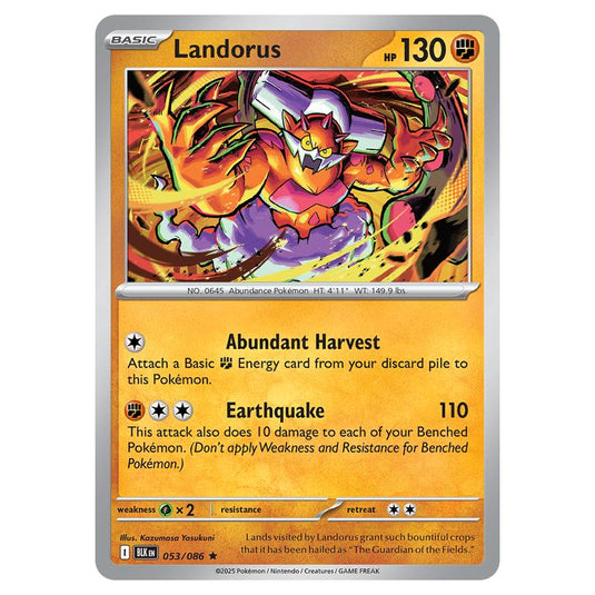 Landorus 053 card from the Pokemon set Black Bolt