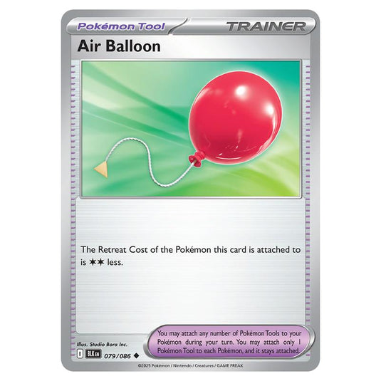 Air Balloon 079 card from the Pokemon set Black Bolt