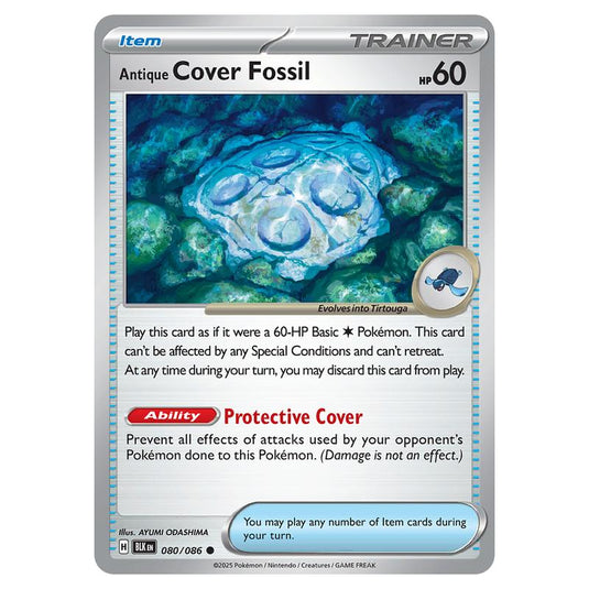 Antique Cover Fossil 080 card from the Pokemon set Black Bolt