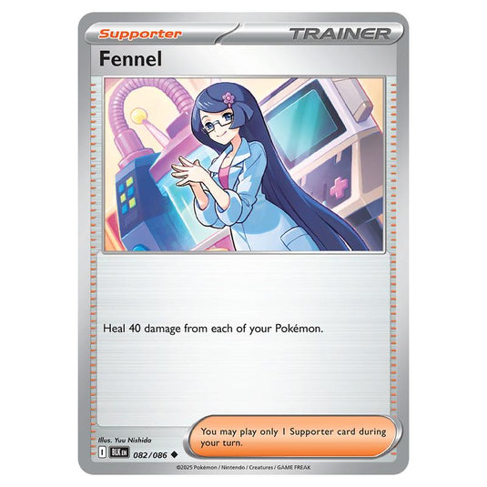 Fennel 082 card from the Pokemon set Black Bolt