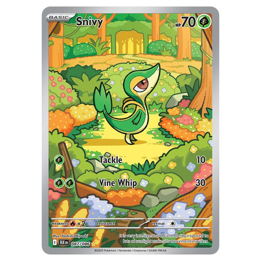 Snivy 087 card from the Pokemon set Black Bolt