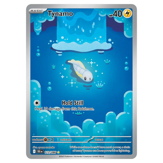Tynamo 113 card from the Pokemon set Black Bolt