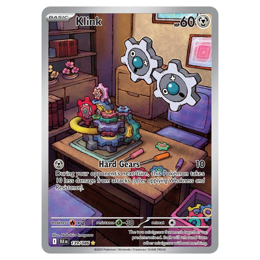 Klink 139 card from the Pokemon set Black Bolt