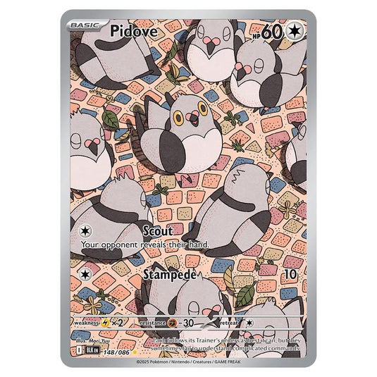 Pidove 148 card from the Pokemon set Black Bolt