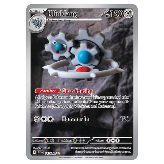Klinklang 141 card from the Pokemon set Black Bolt