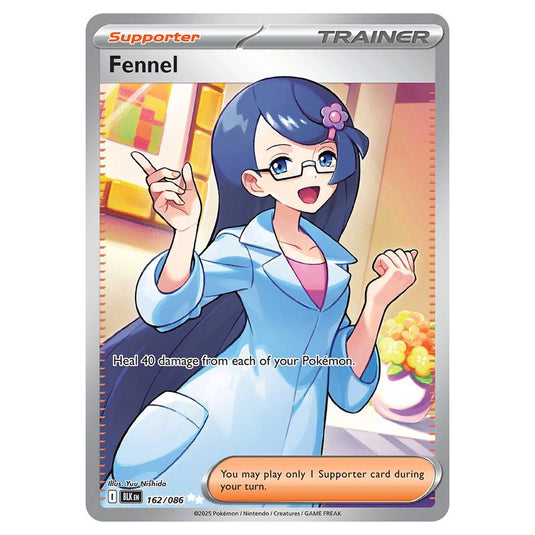 Fennel 162 card from the Pokemon set Black Bolt