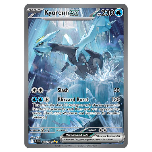 Kyurem ex 165 card from the Pokemon set Black Bolt