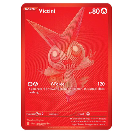 Victini 171 card from the Pokemon set Black Bolt