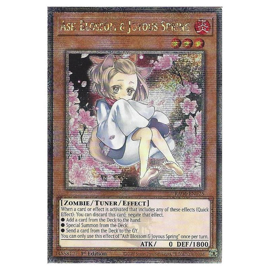 Yu-Gi-Oh! - Quarter Century Stampede - Ash Blossom & Joyous Spring (Alternate Artwork) (Quarter Century Secret Rare) RA04-EN025-QCSR