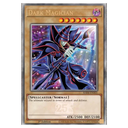 Yu-Gi-Oh! - Quarter Century Stampede - Dark Magician (New Artwork) (Quarter Century Secret Rare) RA04-EN001-QCSR
