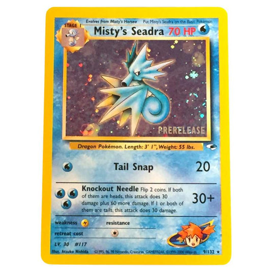 Pokemon - Gym Heroes - Misty's Seadra - 9/132 (Pre-Release Stamped)