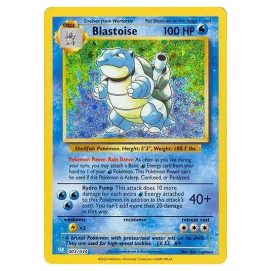 Pokemon - Pokémon Trading Card Game Classic - Blastoise & Suicune ex Deck - Blastoise 003