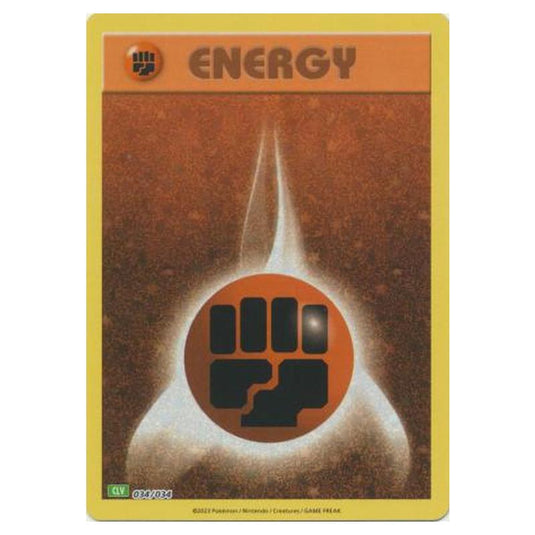 Pokemon - Pokémon Trading Card Game Classic - Venusaur & Lugia ex Deck - Basic Fighting Energy 034