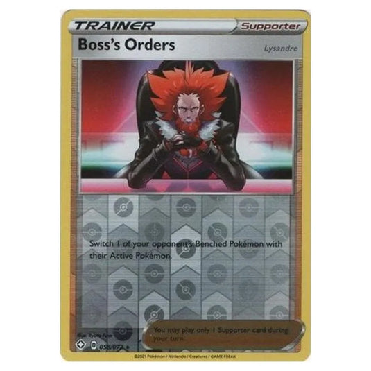 Pokemon - Sword & Shield - Shining Fates - Boss's Orders - 058/72 - (Reverse Holo)