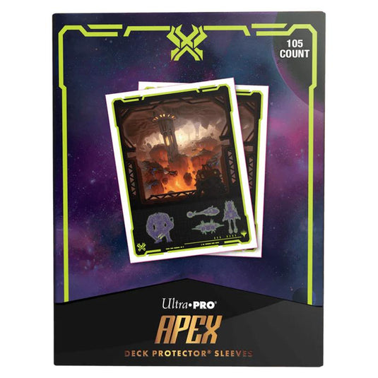 Ultra Pro - Magic The Gathering - Edge Of Eternities - Apex Deck Protector Sleeves - 105 Sleeves - Red Mythic