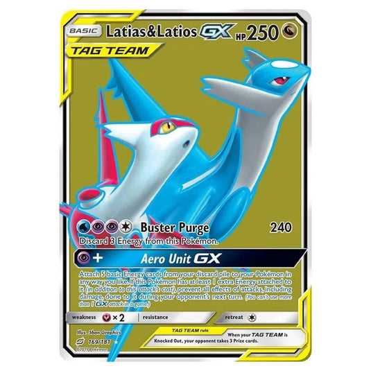 Pokemon - Sun & Moon - Team Up - Latias & Latios-GX (Full Art) - 169/181