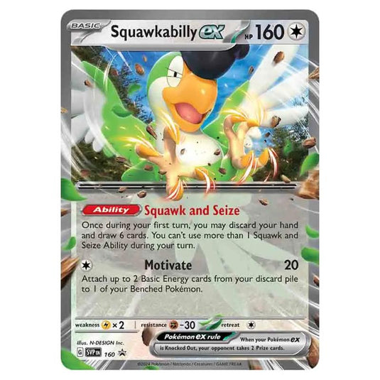 Pokemon - SV Black Star Promos - Squawkabilly EX SVP 160