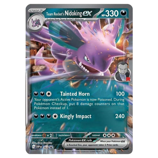 Pokemon - SV Black Star Promos - Team Rocket's Nidoking ex SVP217