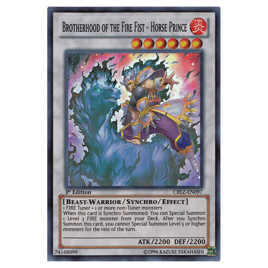 Yu-Gi-Oh! - Cosmo Blazer - Brotherhood of the Fire Fist - Horse Prince (Super Rare) CBLZ-EN097