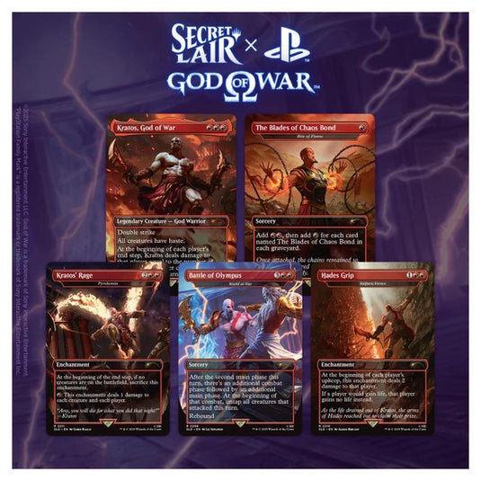 Magic the Gathering - Secret Lair x Playstation Superdrop - Secret Lair x God of War: Greek (Non-Foil Edition)