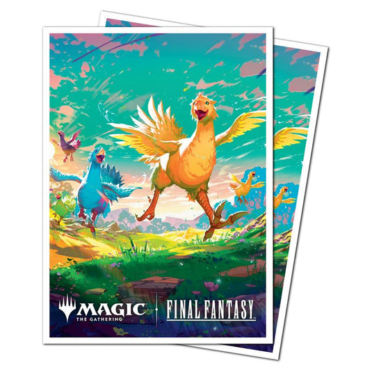 Ultra Pro - Magic The Gathering - Universes Beyond - Final Fantasy - Apex Deck Protector Sleeves - 105 Sleeves - Chocobo