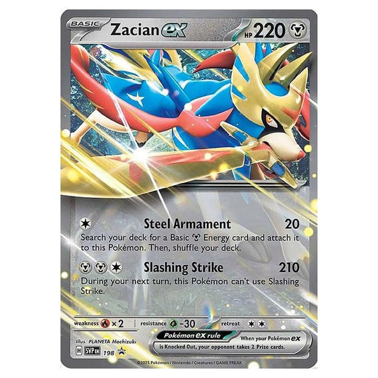 Pokemon - SV Black Star Promos - Zacian ex SVP198