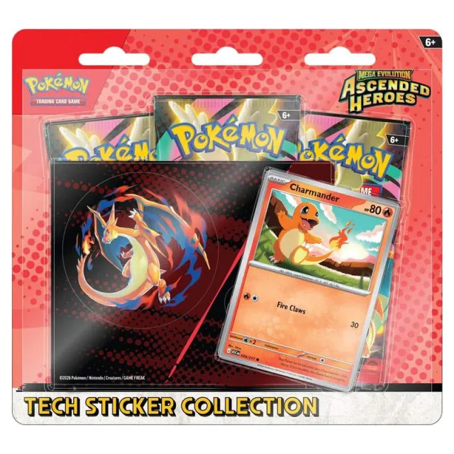 Pokemon - Mega Evolution - Ascended Heroes - Tech Sticker Collection - Charmander