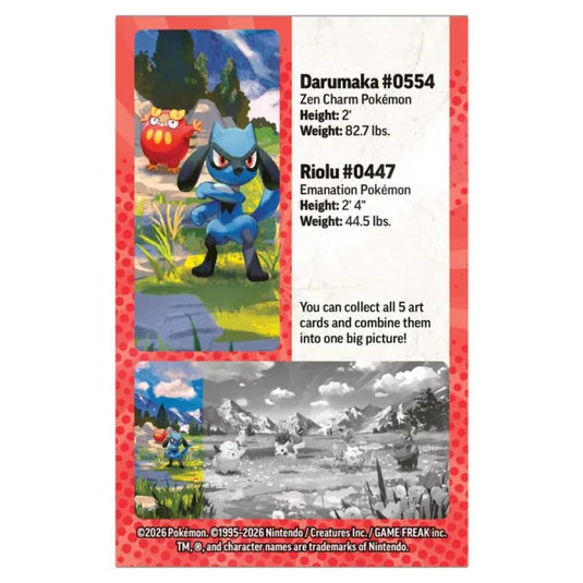 Pokemon - Mega Evolution - Ascended Heroes - Mini Tin - Riolu & Darumaka