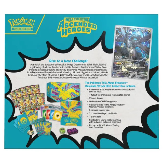 Pokemon - Mega Evolution - Ascended Heroes - Elite Trainer Box Pokemon - Mega Evolution - Ascended Heroes - Elite Trainer Box