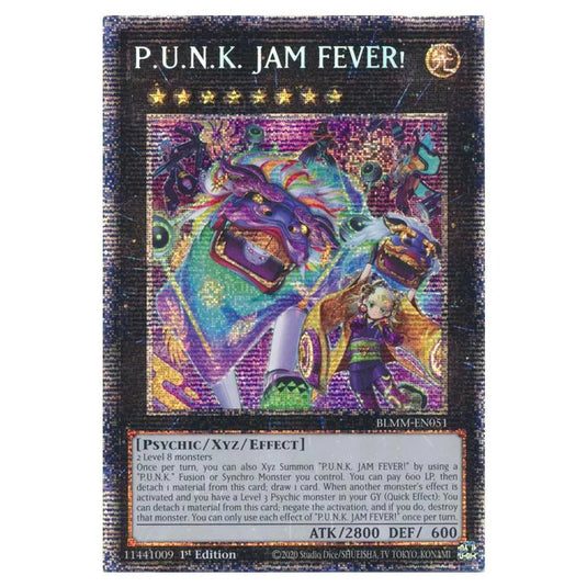 Yu-Gi-Oh! - Battles of Legend: Monster Mayhem - P.U.N.K. JAM FEVER! (Starlight Rare) BLMM-EN051a