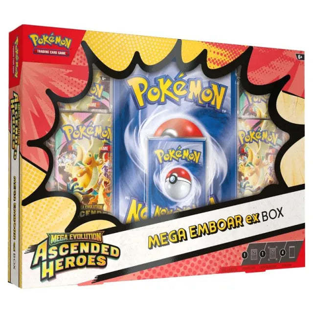 Pokemon - Mega Evolution - Ascended Heroes - Mega Emboar ex Box