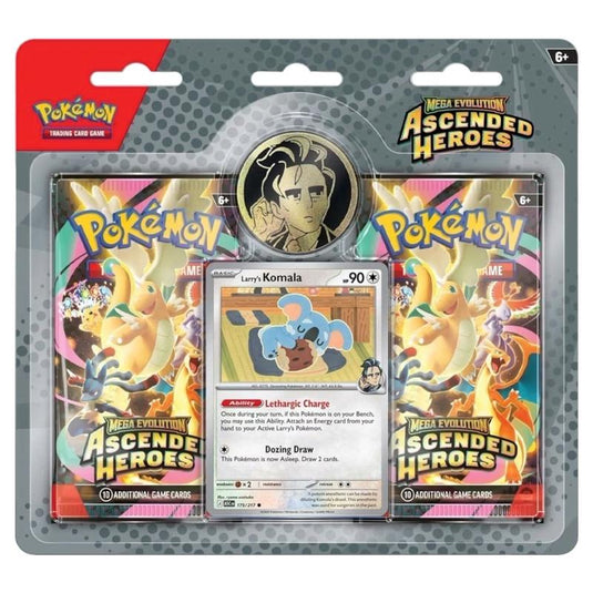 Pokemon - Mega Evolution - Ascended Heroes - 2 Pack Blister - Larry's Komola