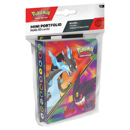 Pokemon - Mega Evolution - Mega Charizard X and Mega Gengar - Mini Portfolio with Booster