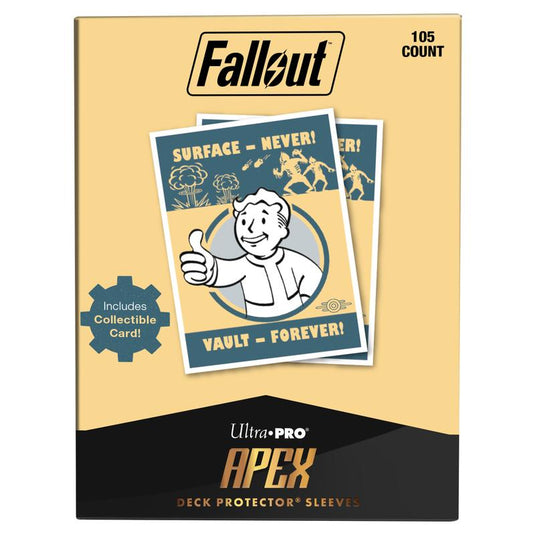 Ultra Pro - Fallout - Apex Deck Protectors (105 Sleeves) - Surface - Never! Vault - Forever!